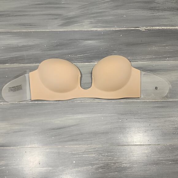 Fashion Forms Voluptuous U Plunge‎ Backless Strapless Bra in Beige Size B - Picture 4 of 14